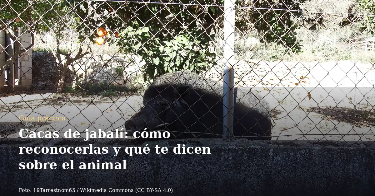 Cacas de jabalí: cómo reconocerlas y qué te dicen sobre el animal