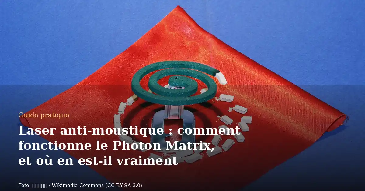 Laser anti-moustique : comment fonctionne le Photon Matrix, et où en est-il vraiment